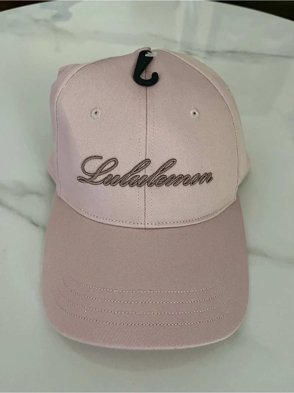 lululemon athletica Light Pink Script Logo Baseball Cap